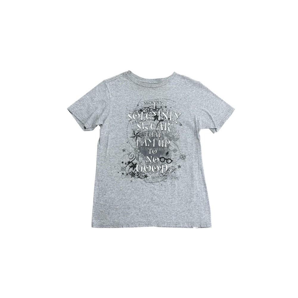 Harry Potter Shirt‎ Mens Large Gray Marauder's Map I Solemnly Swear Graphic Tee